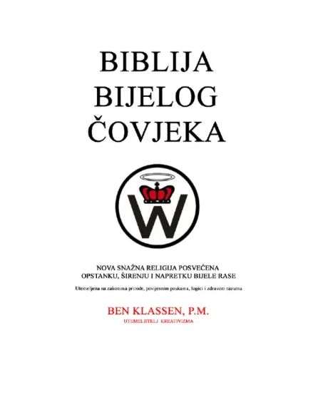 Ben Klassen - Biblija bijelog čovjeka