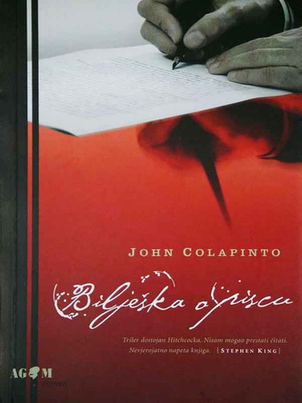 John Colapinto - Bilješka o piscu