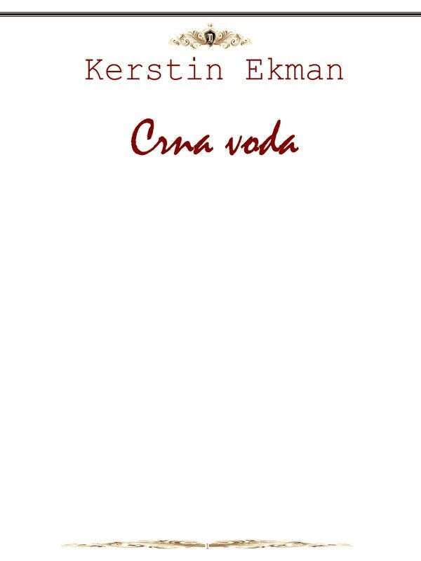 Kerstin Ekman - Crna voda