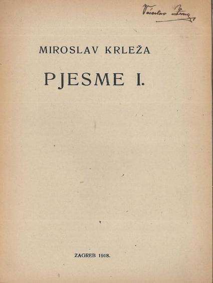 Miroslav Krleža - Pjesme
