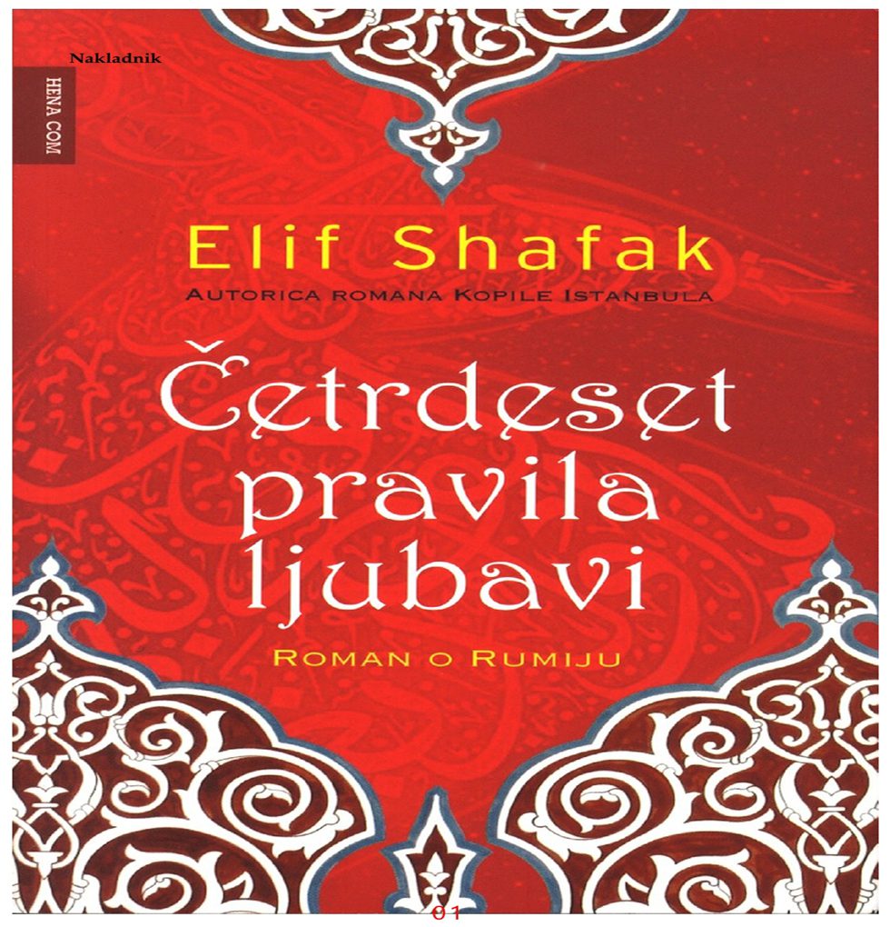 Elif Šafak – Četrdeset pravila ljubavi roman o Rumiju