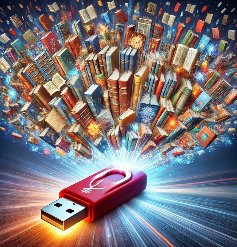 Znanje na Klik – Preko 6000 naslova na 128 GB USB stick