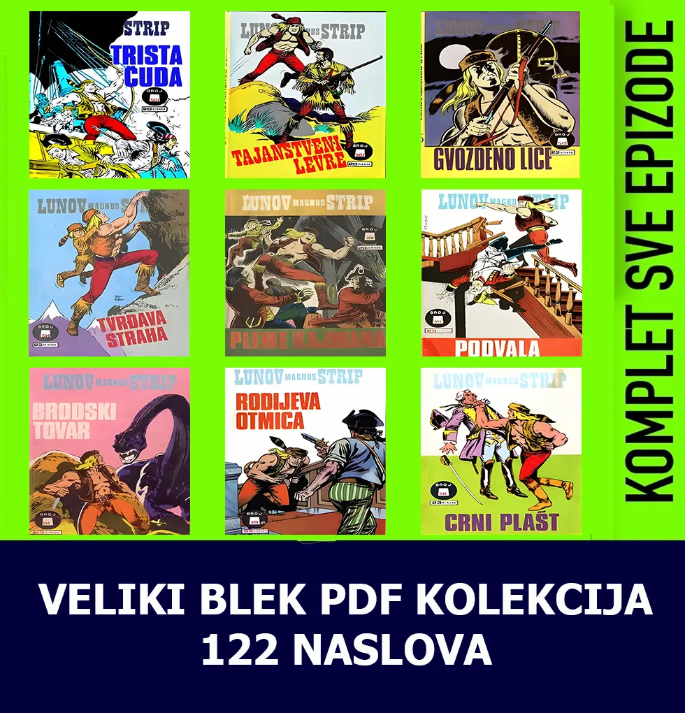 Veliki BLEK kolekcija 122 Stripa U PDF formatu