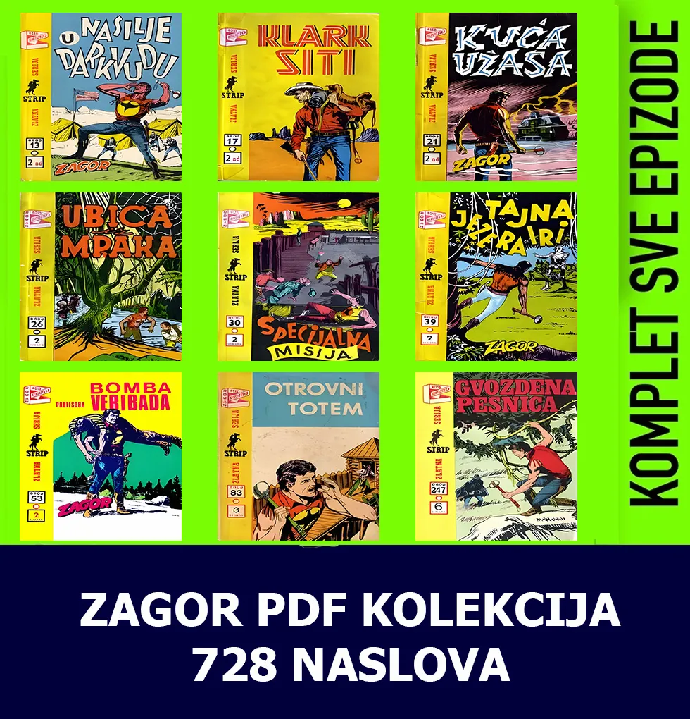 Zagor - Kolekcija 728 Stripa U Pdf Formatu