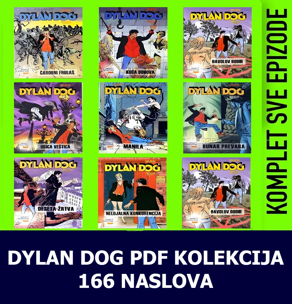 Dylan Dog kolekcija 166 Stripa u PDF formatu