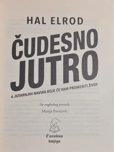 Hal Elrod - Čudesno jutro