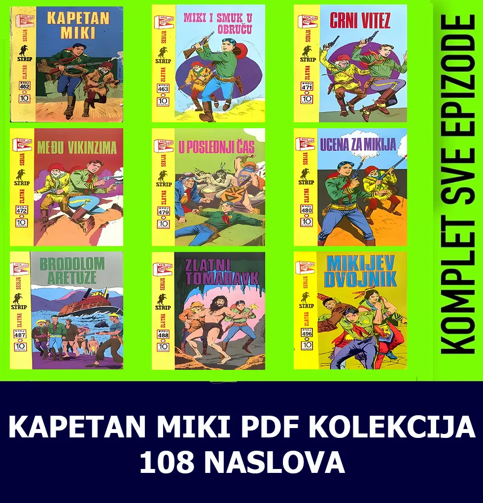 Kapetan MIKI kolekcija 108 Stripa u PDF formatu