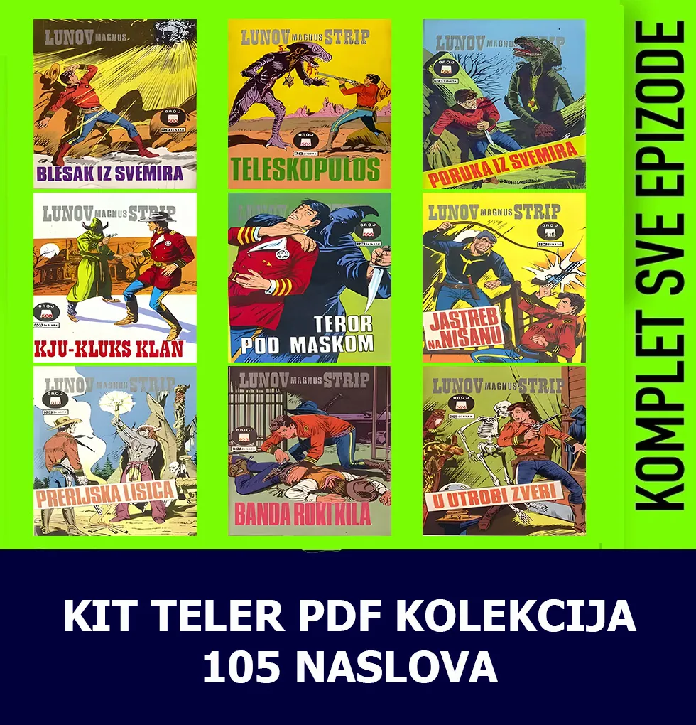 Kit TELER kolekcija 105 Stripa u PDF formatu