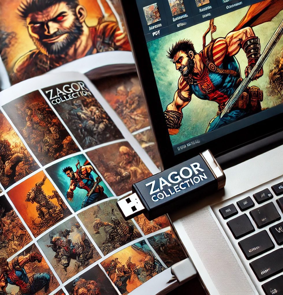 Zagor kolekcija 728 Stripa u PDF formatu USB STICK